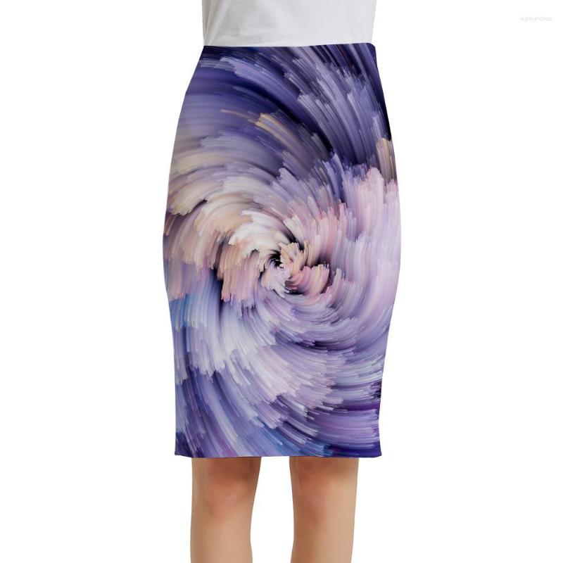 

Skirts KYKU Brand Dizziness Women Line Pencil Colorful Sexy Party 3d Skirt Sundresses Ladies Womens Floral Anime Fashion, Qzwd-10491