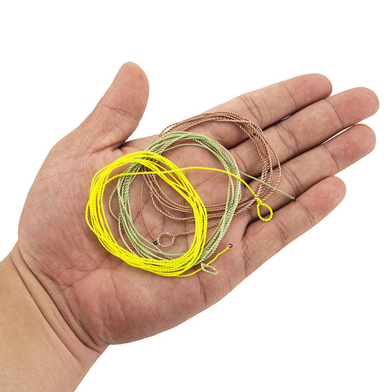 

Fishing Line Leader With Tippet Ring PET Furled Braid