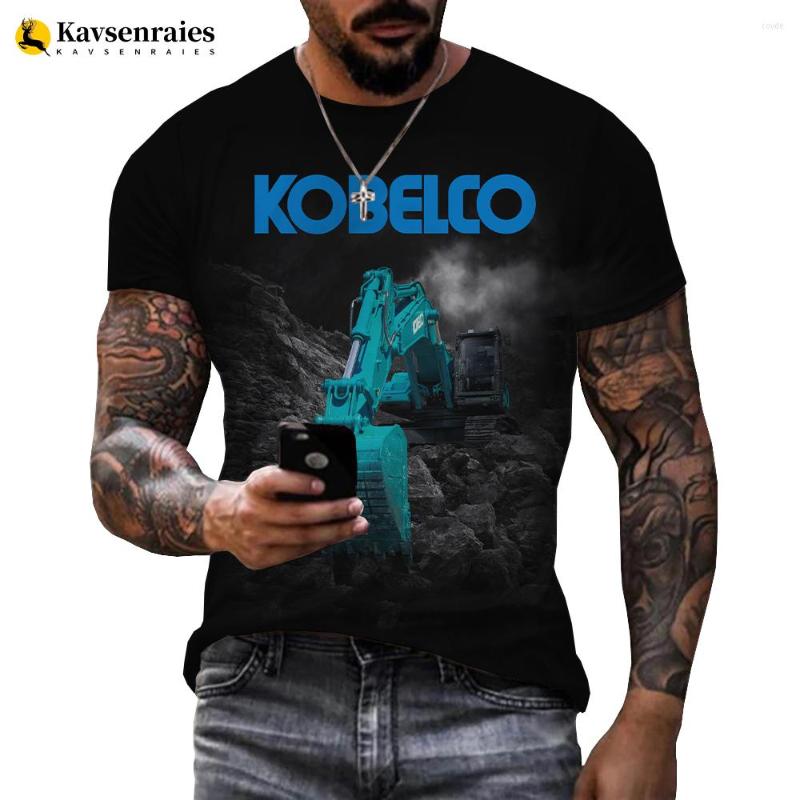 

Men's T Shirts 2023 Heavy Equipment Tractor Excavator Printed 3D T-shirt Men Summer Outdoor Fashion Casual Shirt Streetwear Cool Top, Lavender
