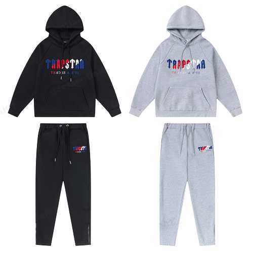 

Trapstar Tracksuit Designer Mens Top Quality Fleece Letter Embroidery Solid Color Hoodies Sweatpants Luxury Jogging Suits Men
