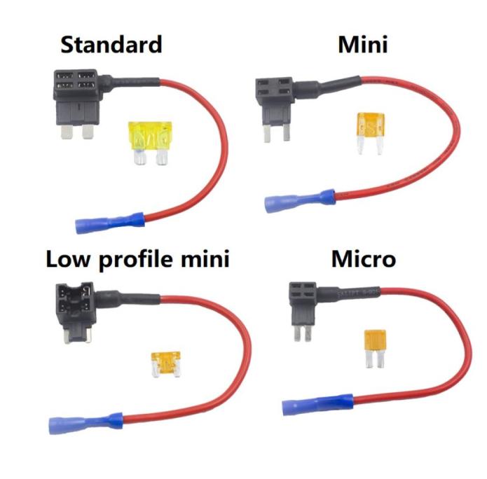 

Addacircuit Fuse Holder MicroMiniLowprofile miniStandard ATM APM Blade Tap Dual adapter Auto Car Fuse with holder8999906