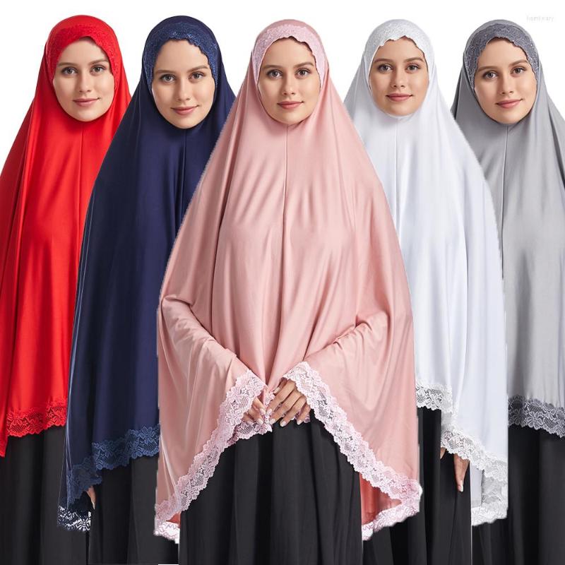 

Ethnic Clothing Women Muslim Khimar Abaya Long Hijab Jilbab Burqa Head Scarf Islamic Prayer Garment Overhead Turban Shawls Wraps Ramadan