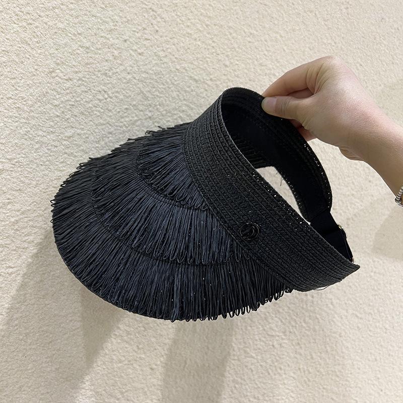 

Visors Women Straw Topless Summer Sun Hat Beach Outdoor Protection, 01