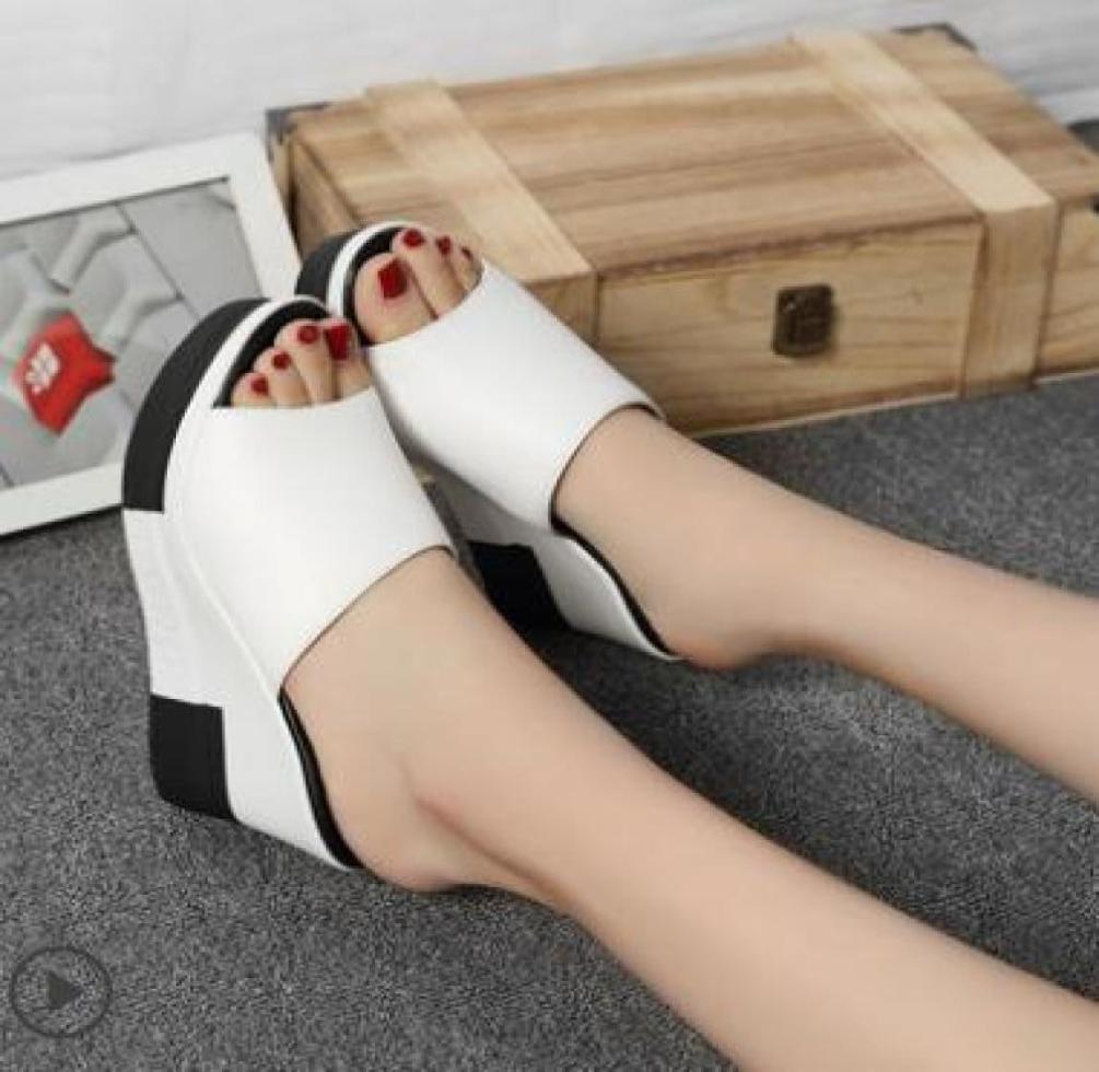 

Donne di estate ciabatte zoccoli sandali con zeppa giardino scarpe fatte a mano artificiale pearl colore pantofole gelatina sandal6908023, Ivory