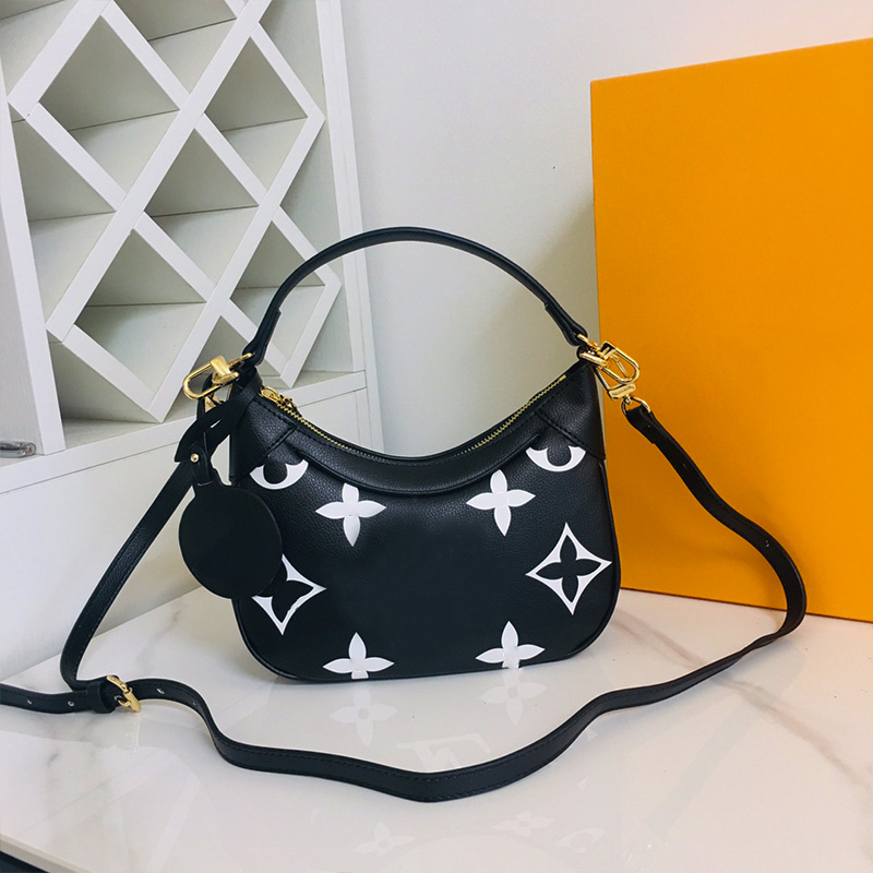 

High quality Bag Womens Vintage Print Shoulder Bag Brand new leather crossbody bag Large capacity portable handbag #46091, Black 1