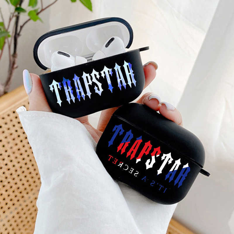

Earphone Accessories Soft Silicone Case for Airpods Pro 2 1 3 Hot Trapstar Letter Wireless Shockproof Protection Air Pods Earphone Box Cover J230420