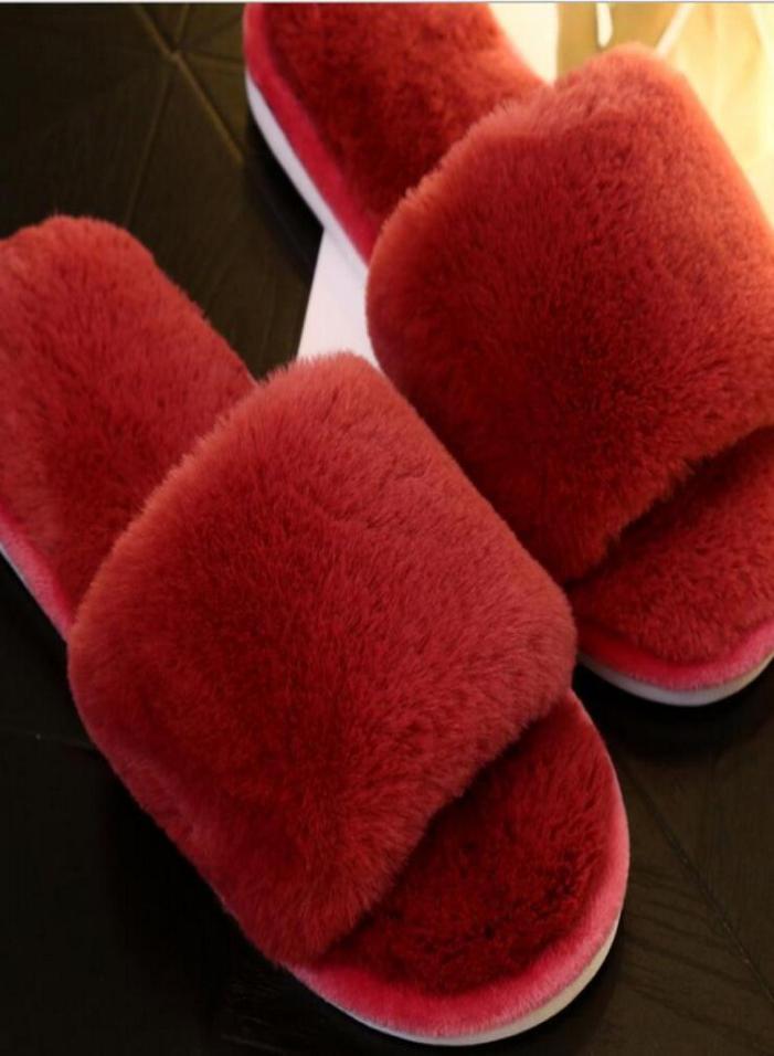 

2023 Maomao sandals fashion thick bottom female a word procrastinates cotton slippers that occupy the home interior antiskid confi1610699, Fuchsia