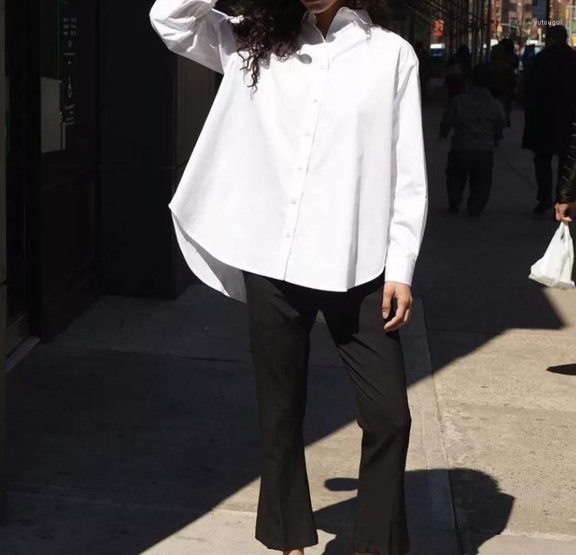 

Women's Blouses Ins Women Shirt Spring Summer Nordic Simple Blouse Boyfriend Style Classic Silhouette Solid, Brown