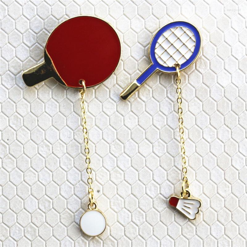 

Brooches Japan And South Korea Metal Sports Department Of Table Tennis Badminton Accessories Badges Personality Creative Brooch Ornaments