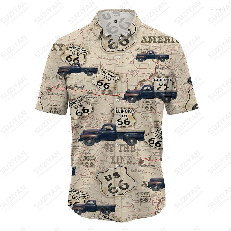 

Men's Dress Shirts Summer Men's Short Sleeve Shirt Button Lined Cardigan Top Casual 3D Print Plus Size Car Own Graphic Loose Fit, Cxxx1787fd