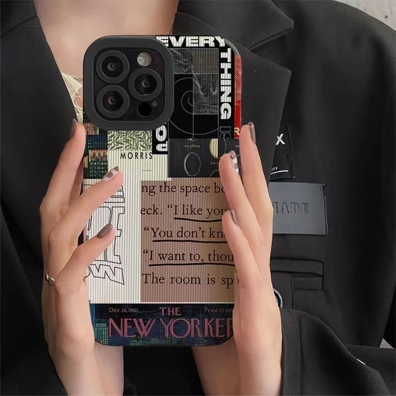 

Luxury Europe Style Painting Phone Case For iPhone 13 14 Pro Max 11 12 Pro 7 8Plus X XS Max XR Shockproof Soft Silicone Case Back Cover