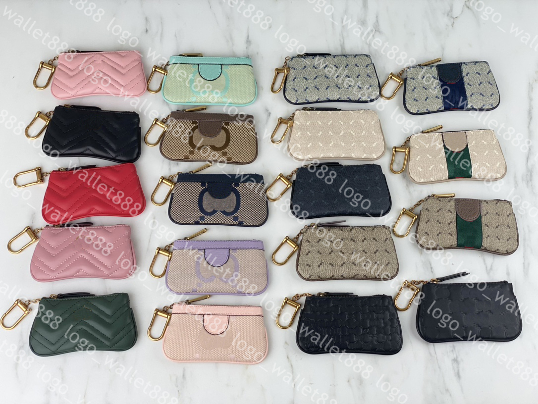 

NEW Pochette Small Pouch Designer Fashion Lipstick bags Womens Mens Key-Ring Credit Card Holder Coin Purse Luxury Mini Wallets Bag Charm many colors 671722/671773, Color# 16