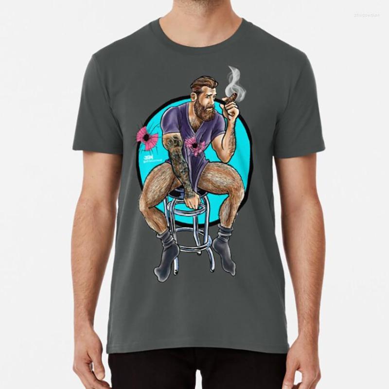 

Men' T Shirts Bullethole Hipster : Stogie Stoolie Shirt Gay Interest Musclebear Muscle Bear BubblebuBooty Woof, Purple
