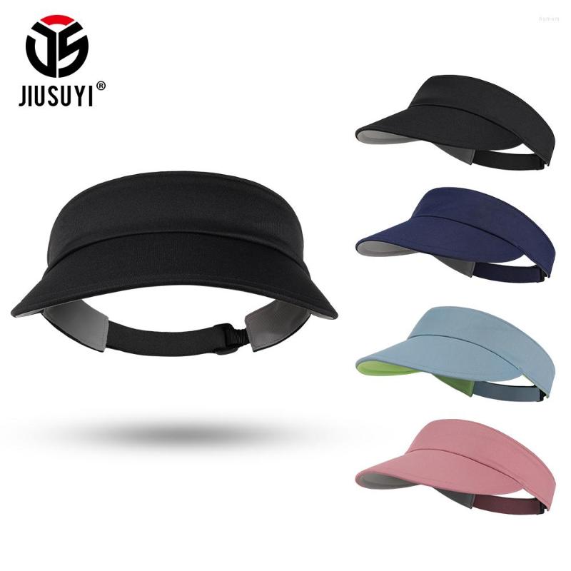 

Berets Summer Breathable Sun Visor Hats Soft Brim Caps Running Tennis Golf Beach Sport Baseball Cap Adjustable Empty Top Hat Men Women, Black