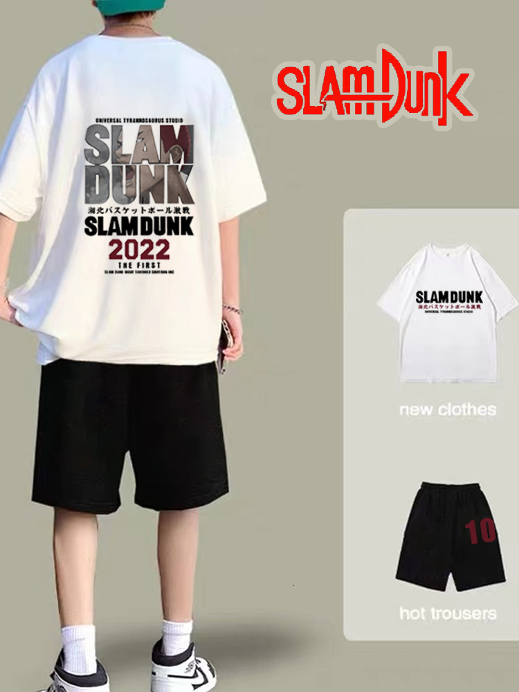 

Mens Tracksuits Slam Dunk Sakuragi Mitsui Men Sets Japan Anime Cotton Tshirts Shorts Comfy Designer Women Clothes Harajuku Cartoon Suits 230419, 14