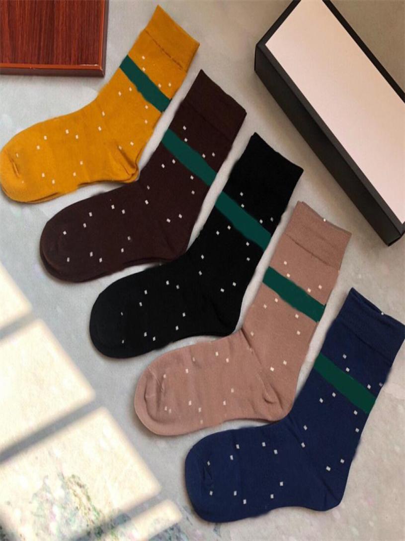 

Lady Cotton Breathable Soft Sock With Box Letter Stripe INS Elegant Stocking Hip Hop Street Outdoor Hosiery7261573, Dark grey