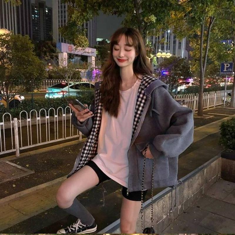 

Leather Coat Women Chic Patchwork Corduroy Vintage Thick Loose Parkas Fashion Pocket Ladies Oversized Parka Winter Warm Female Outwear, Black