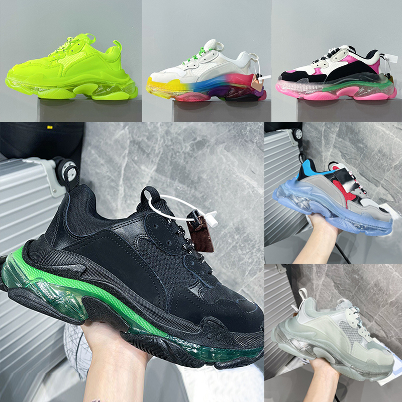 

Mens Jogging foam Air Cushion Running Casual shoes Women Breathable Sneakers Designer Clear Sole luxury shoes Running Shoes white Brown Classic Black SIZE 35-46