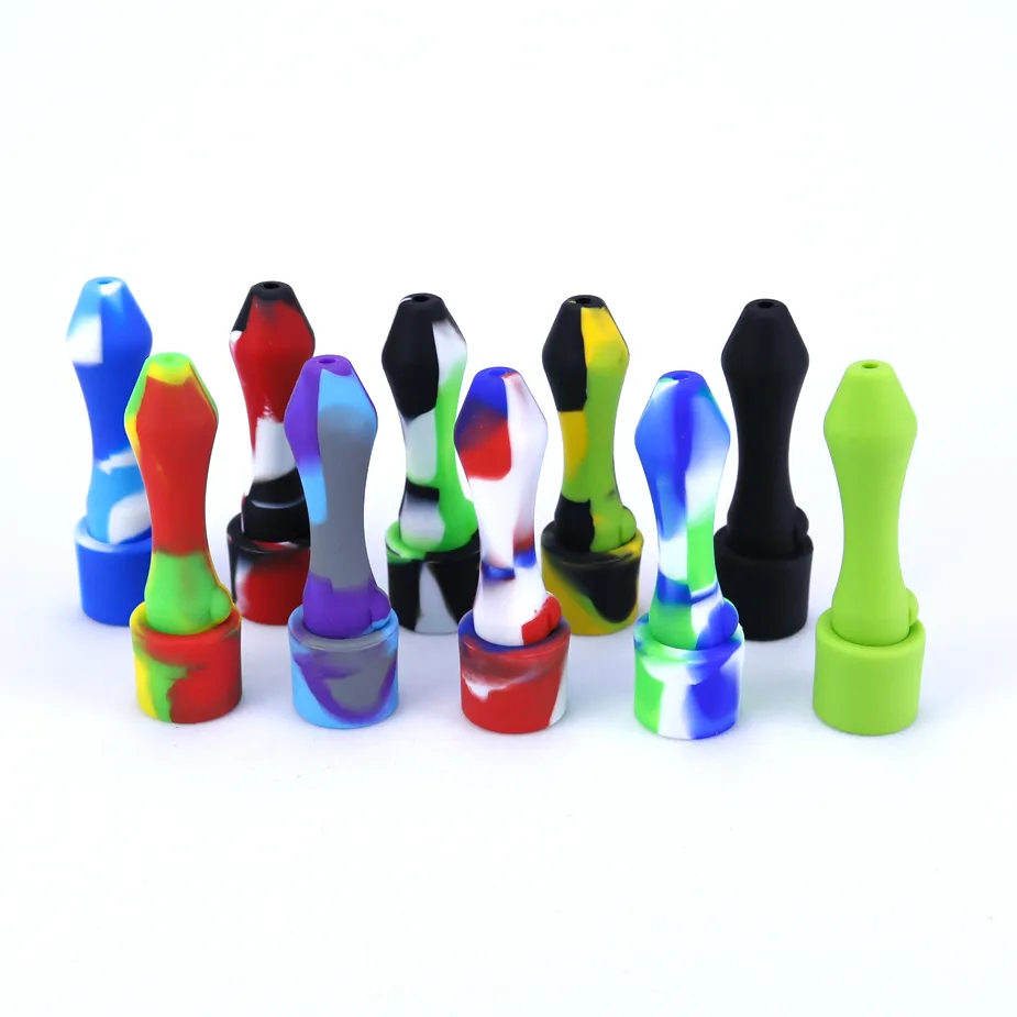 

Hand Pipes Pocket Design Silicone Smoking10mm Titanium Nails Tobacco Accessories Nectar Wax Collector Dabs Portable smoke shop