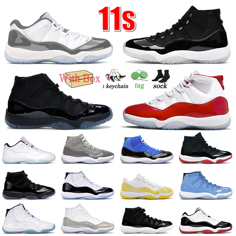 

Top Fashion 11s Basketball Shoes Jumpman 11 Cement Grey 25th Anniversary Jubilee Gamma Blue Cherry Cool Grey Bred Concord High Sneakers Men Women Trainers Size 36-47, B14 rose gold 36-40