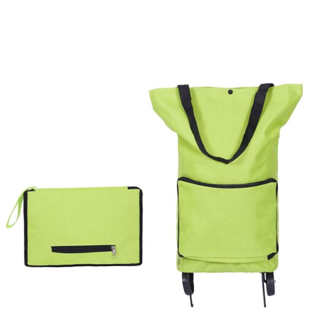 

Brand Folding Shopping Bag Shopping Trolley Bag on Wheels Bags on Wheels Buy Vegetables Shopping Organizers Portable Bag284A4908448, Green