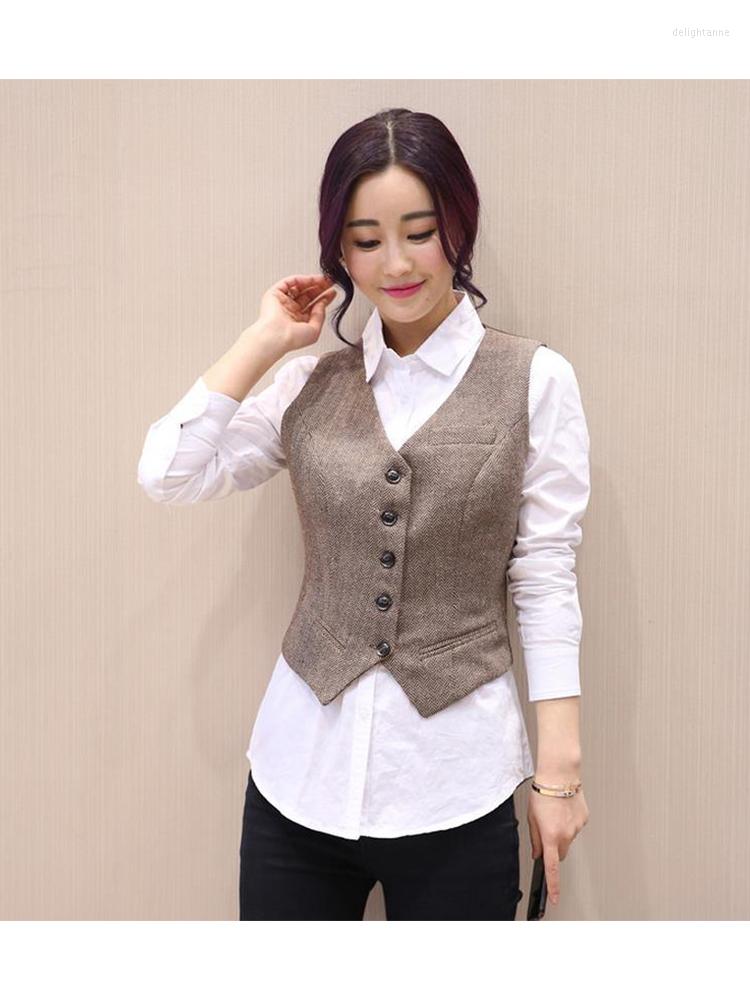 

Women's Vests Womens Vest Casual Single Breasted Slim Fit Sleeveless Jacket, Red