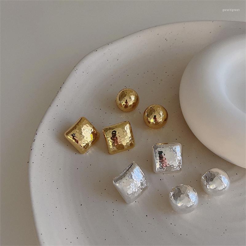 

Stud Earrings 2023 Trendy Irregular Deometry Metal Women's Advanced Retro Temperament Jewelry Wedding Party Gift