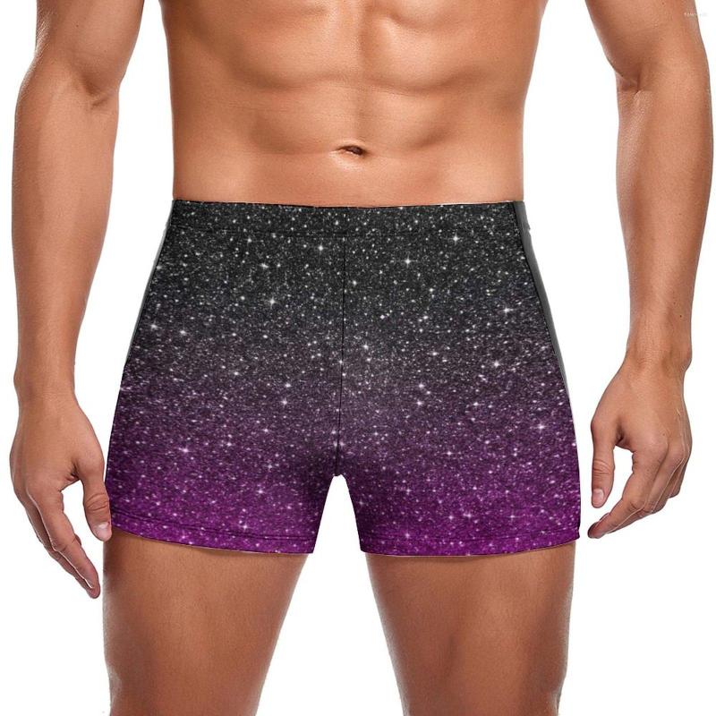 

Men' Swimwear Bling Star Swimming Trunks Stars Are Out Tonight Galaxy Beach Plus Size Swim Shorts Custom Durable Male Briefs, Style