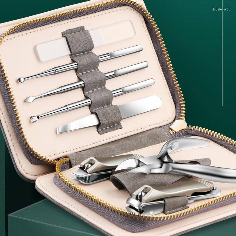 

Nail Art Kits 8Pcs/Set Manicure Clippers Pedicure Set Portable Stainless Steel Travel Kit High Quality Cutter Tool Wholesale