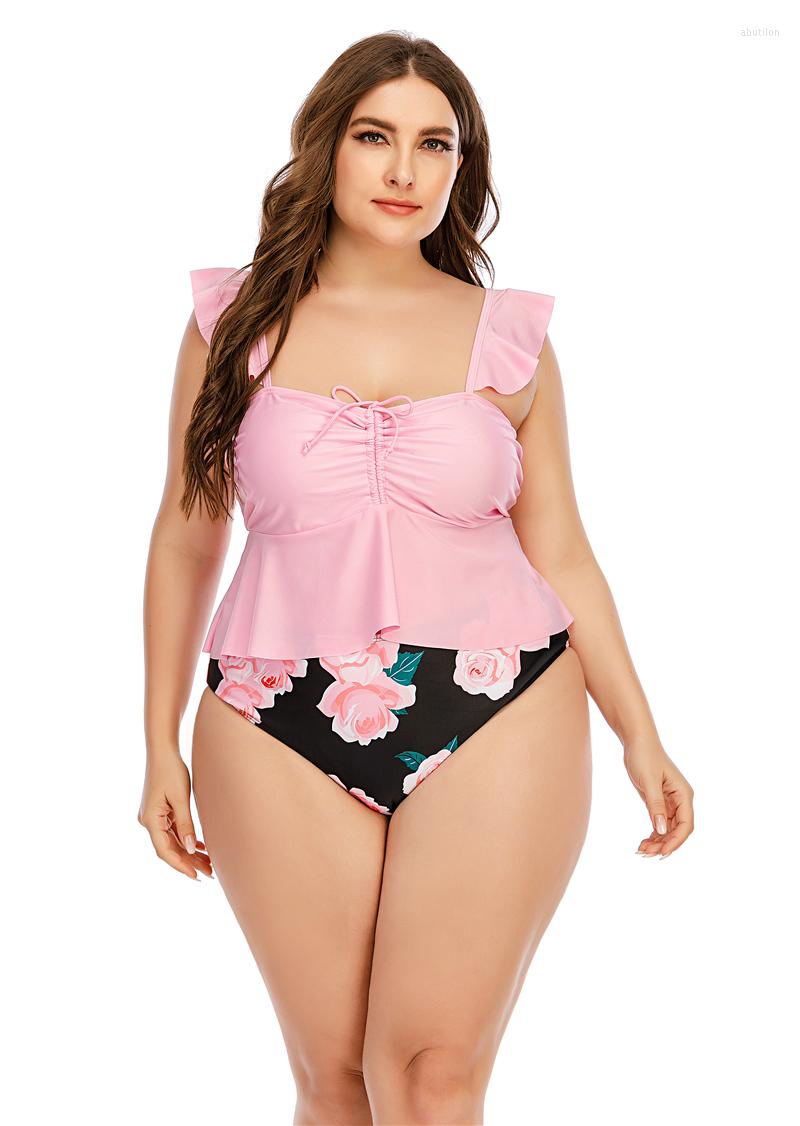 

Women's Swimwear Large Size -5XL Two Pieces Women Swimsuit 2023 Push Up Swim Skirt Bikini Bather Swimming Bathing Suit Beachwear Lady