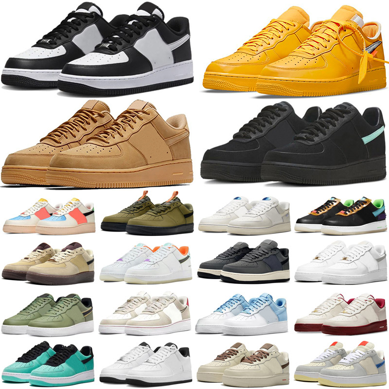 

Wholesale 2023 Classic FORCES Mens Low RunninG Shoes Cheap One Unisex 1 Knit Euro High Women All White Black Red Skateboard Skate Outdoor Trainers Shoe 36-45