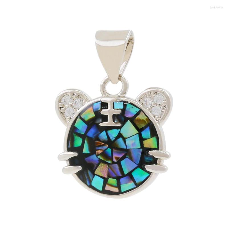 

Pendant Necklaces 2023 Natural Shell Animals Cute Tiger Charms For Making DIY Jewelry Necklace Earring Exquisite Gift
