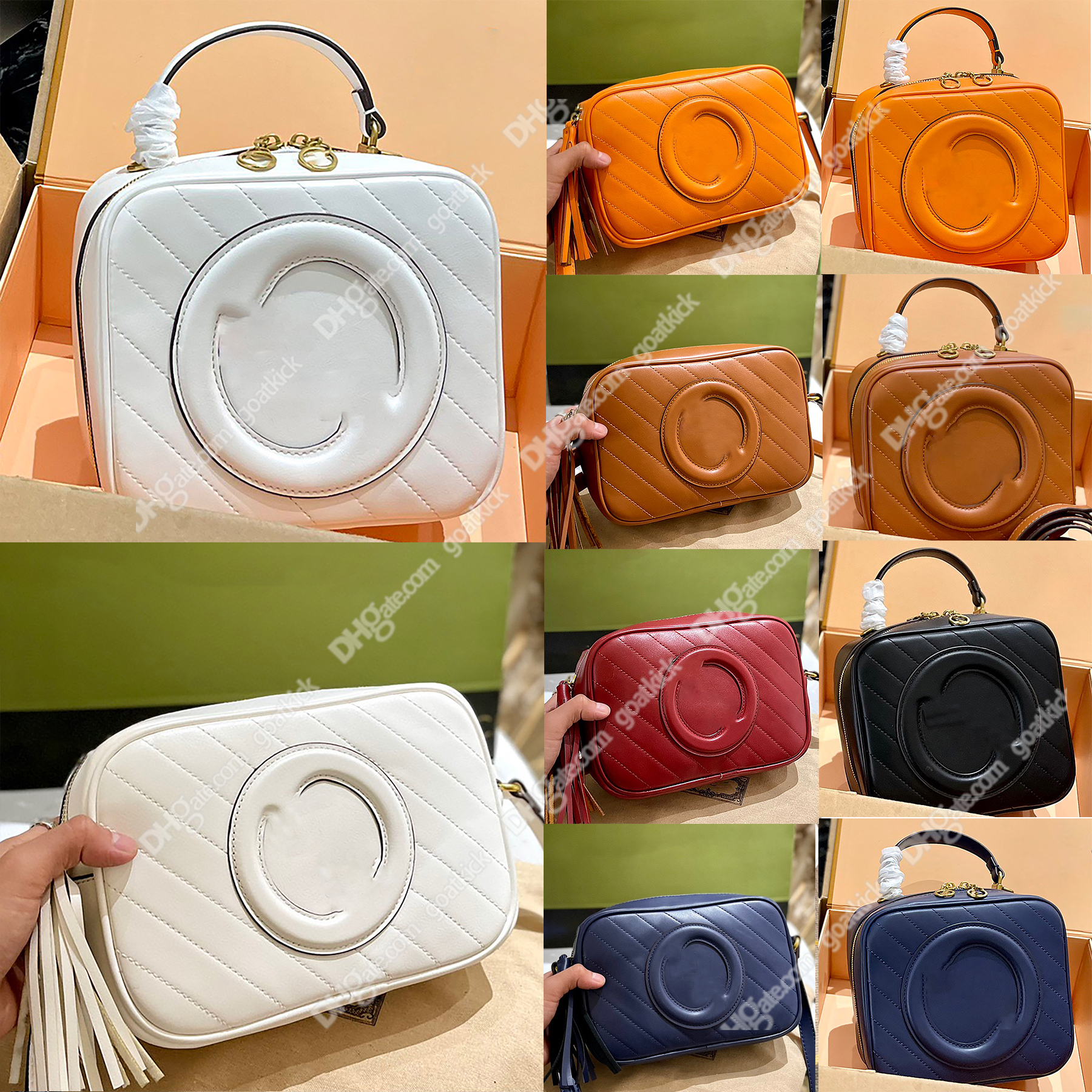 

Blondie Top Handle Bag Small Shoulder Bag Interlocking G Shoulder Crossbody Side Tassel Genuine Leather Luxury Designer Women Camera Handbags Luxury Tote Lady