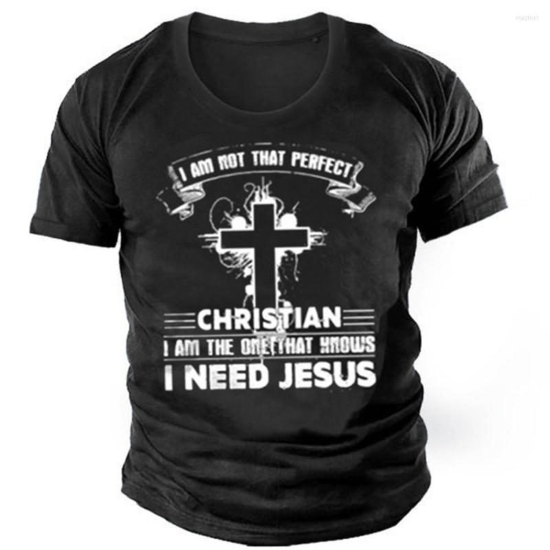 

Men's T Shirts Vintage Jesus Christ Men's Shirt Printed Crucifix For Men Clothing Plus Size Fashion T-shirt Camiseta, Ofsh-01333