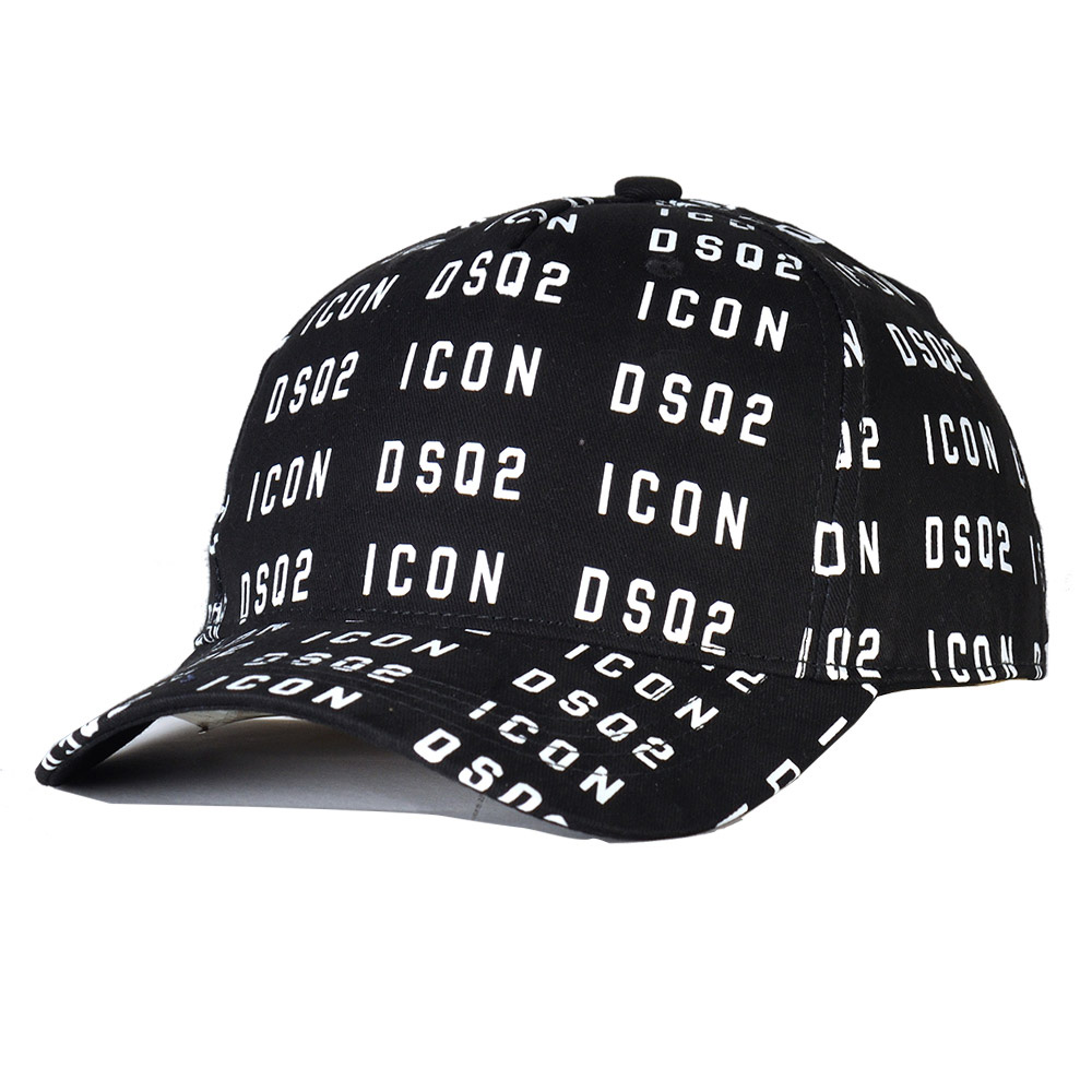 

DSQ2 DSQUARED2 ICON DSQ D2 New cap Men Women High Quality Gauze Mesh Baseball Tennis Fashion Casual Sun Hat D222, Black