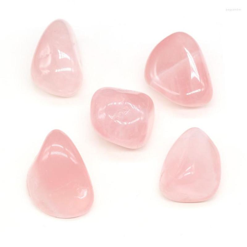

Pendant Necklaces FYJS Unique Wholesale 10 Pcs Irregular Shape Natural Rose Pink Quartz Fashion Jewelry