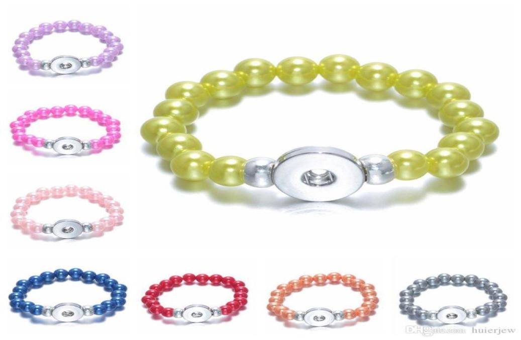 

Bead Bracelets For Women Button Beautifully Bracelet Whole Jewelry Cheap Stretch Charms Bracelet Ginger Snap Jewelry2498874