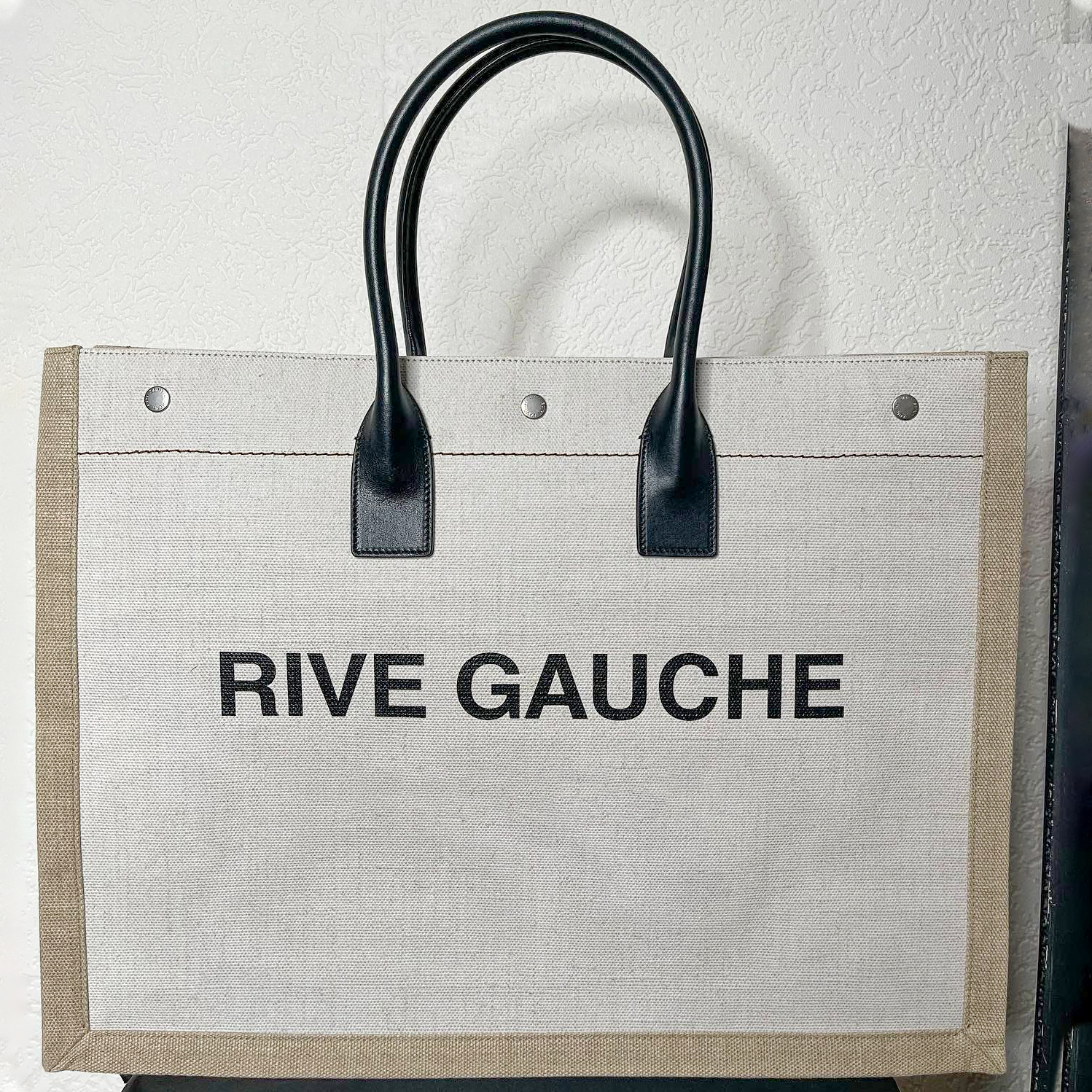 

Vintage Rive Gauche shopping bag Womens Designers Shoulder clutch handbags Hobo crossbody Large totes bags mens Luxury linen duffle top handle travel beach Bags