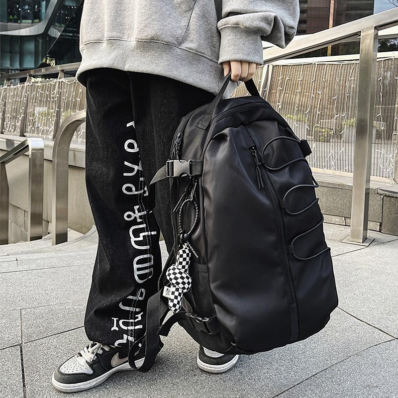 

Outdoor Bags Large Capacity Sports Gym Backpack Travel Hiking Daypack Casual School Laptop Fitness Bicycle Bag Men Women, Beige