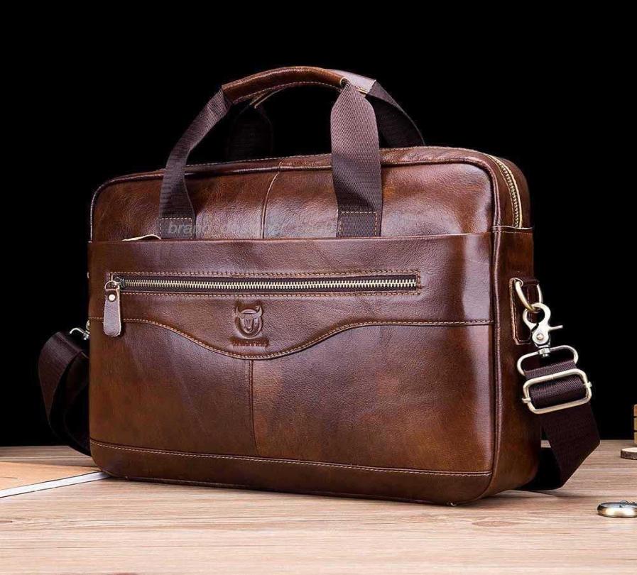 

Briefcases HBP BULLCAPTAIN Men039s Genuine Shoulder Messenger Handbags Men Leather Business Laptop Briefcase Travel Bags 1024229086135, Gray