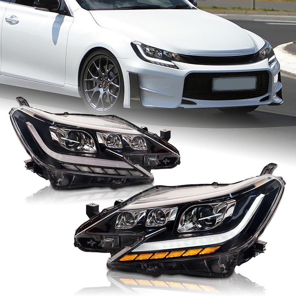 

LED Headlights For Cars For Toyota REIZ 20 14-20 17 Upgrade Bifocal Lens Headlight Demon Eye Running Head Lights
