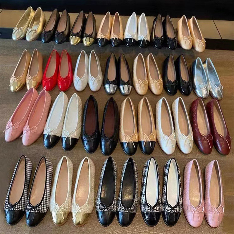 

designer shoes for woman flat heel casual loafers dress office party shoes women bowtie brand new release Italy denuine leather luxury sequin classic with box, Color2