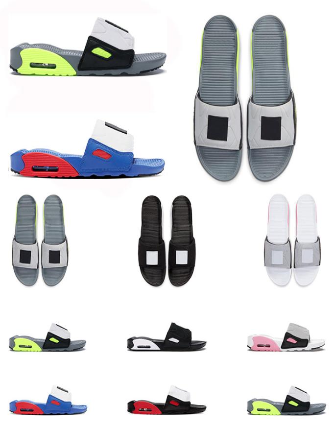 

90 mens women designer Slide Beach Slippers volt black rose Game Royal Chile Red sports sneaker fashion sandal outdoor classic nov7492960, Blue