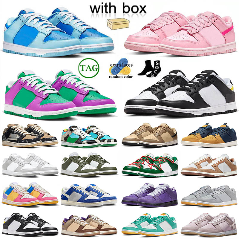 

Panda low dunks with box designer casual shoes plate-forme sneakers Triple Pink Lobster Dunkes Stadium Freddy Krueger Argon Mens Women Trainers 36-48, 35