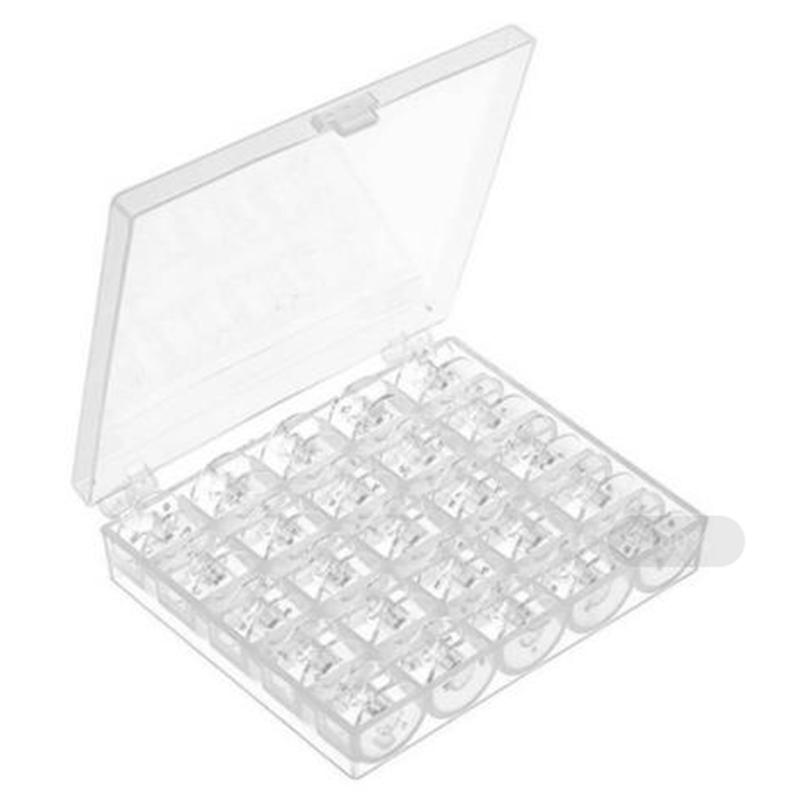 

Sewing Notions & Tools 125 Pieces Clear Plastic Machine Bobbins With 5 Storage Case For Brother Singer Babylock Janome Kenmore
