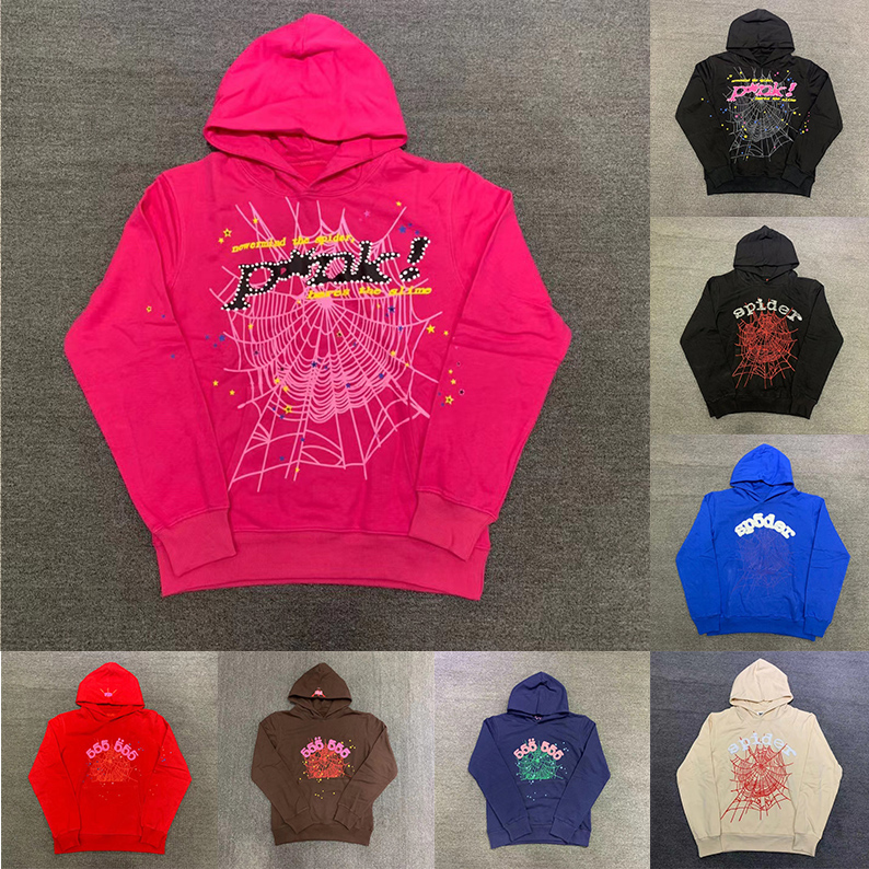 

Sp5der Hoodies spider hoodie Young Thug 555555 Angel Pullover Pink Red Hoodye Pants Men men graphic hoodies Shoe Sp5ders Printing Web Short Sleeve Shorts