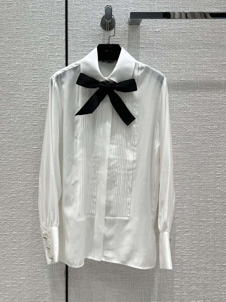 

Women' Blouses Women Shirts 2023 Blouse Top Long Sleeve Casual White Turn-down OL Style Loose, Beige