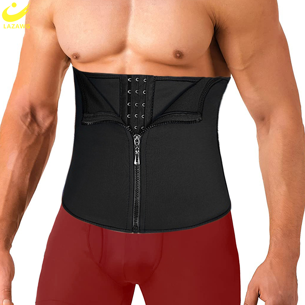 

Men' Tracksuits LAZAWG Sweat Belt for Men Waist Trainer Weight Loss Neoprene Girdles Sauna Slimming Band Body Fat Shaper Fitness Sport 230419, Sf2225-b