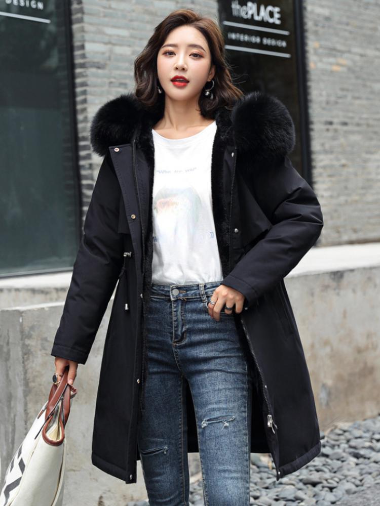 

Leather Winter Coat for Women Fashionable Hooded Long Black Parka Casual Coats Overcoat Female Jackets for Women 2022 Coat Women Tops, Blue