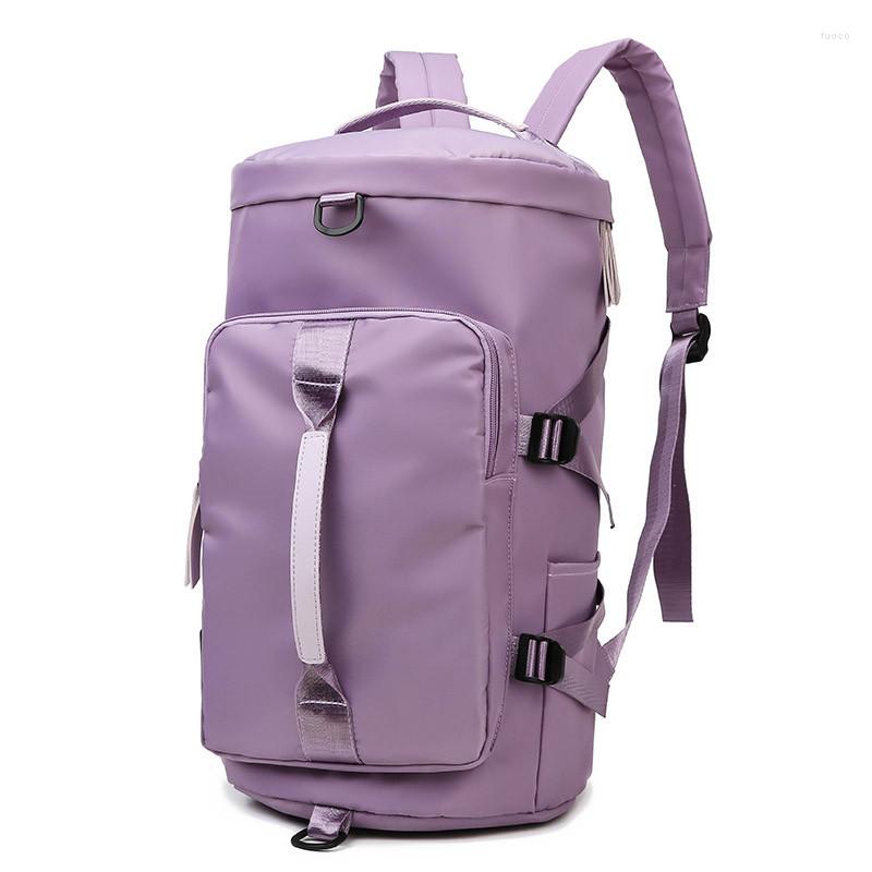 

Outdoor Bags Large Capacity Fitness Handbag Women Gym Shoulder Bag Multifunction Travel Luggage Pack Training Waterproof Organizer XA92B, Black